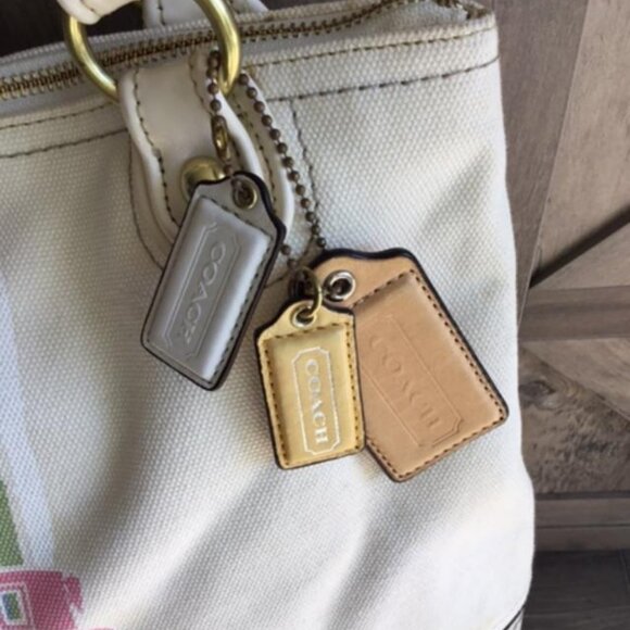 Coach Poppy Legacy Rainbow Striped Sequin Tote Bag, 3 Hangtags Model No. 19615 - Picture 3 of 13